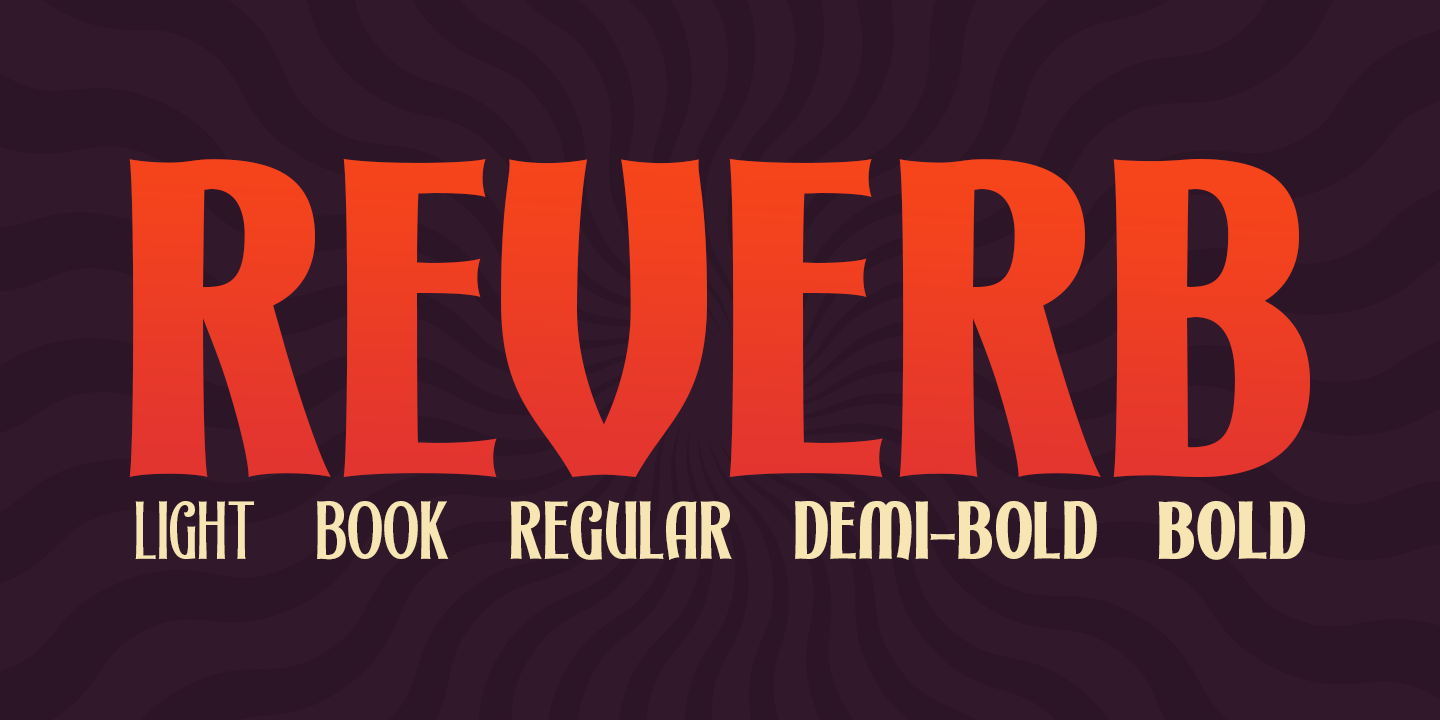 Beispiel einer Reverb-Schriftart